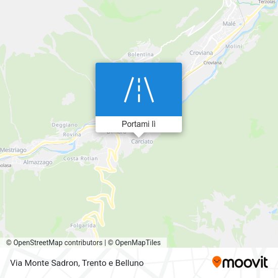 Mappa Via Monte Sadron