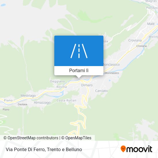Mappa Via Ponte Di Ferro
