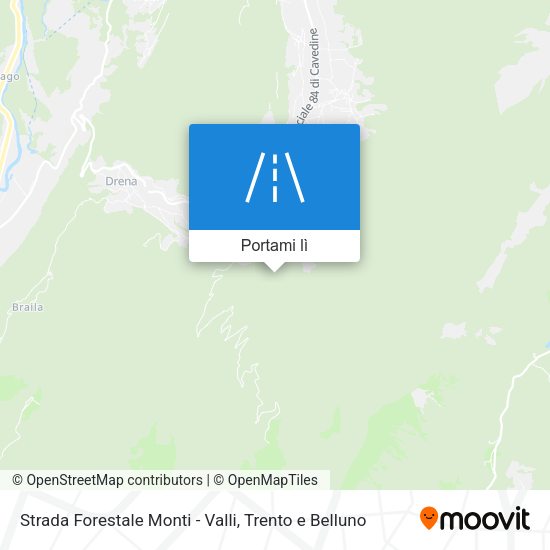 Mappa Strada Forestale Monti - Valli