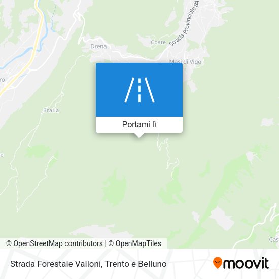 Mappa Strada Forestale Valloni