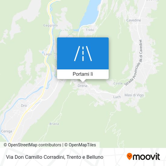 Mappa Via Don Camillo Corradini