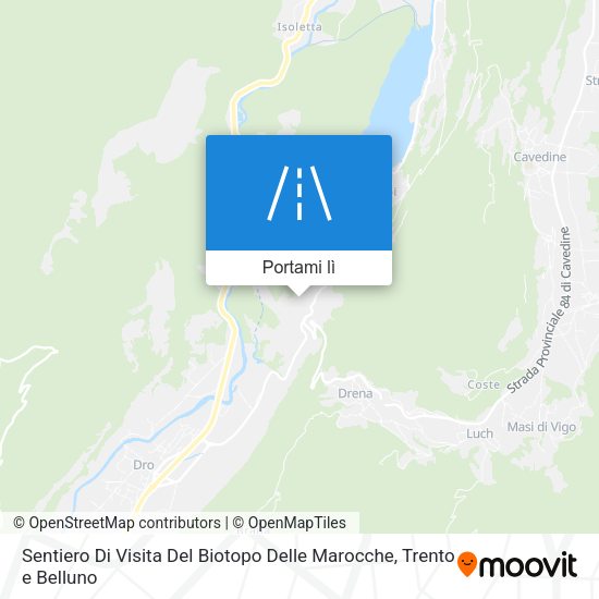 Mappa Sentiero Di Visita Del Biotopo Delle Marocche