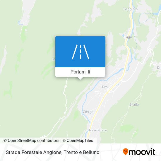 Mappa Strada Forestale Anglone