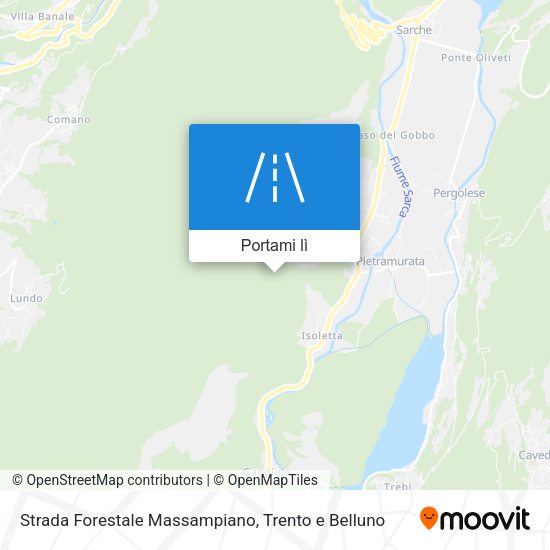 Mappa Strada Forestale Massampiano