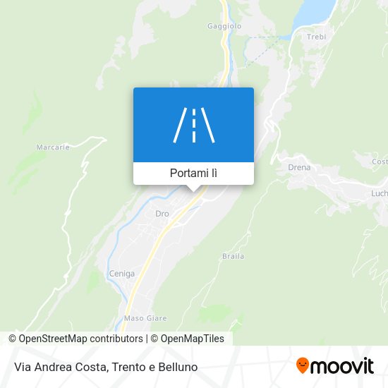 Mappa Via Andrea Costa