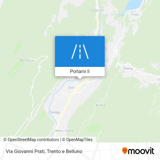 Mappa Via Giovanni Prati