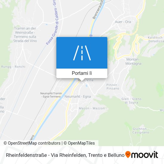 Mappa Rheinfeldenstraße - Via Rheinfelden
