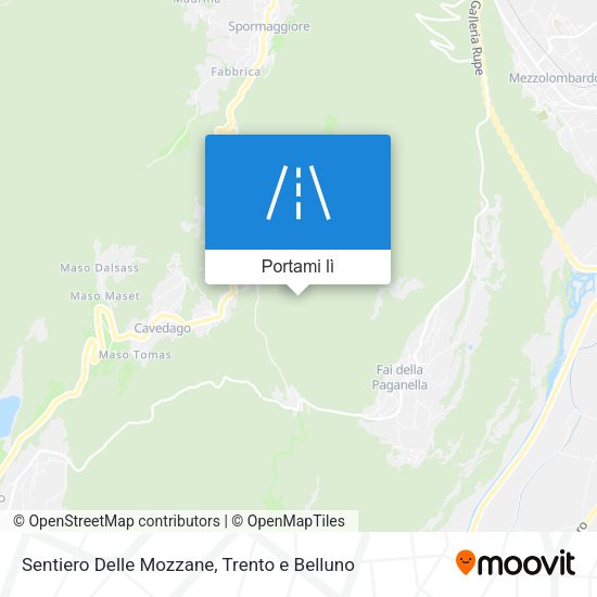 Mappa Sentiero Delle Mozzane