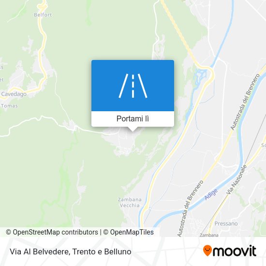 Mappa Via Al Belvedere