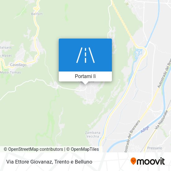 Mappa Via Ettore Giovanaz