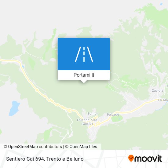 Mappa Sentiero Cai 694