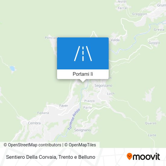 Mappa Sentiero Della Corvaia
