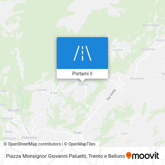Mappa Piazza Monsignor Giovanni Paluetti