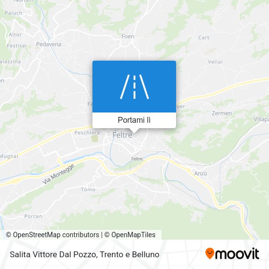 Mappa Salita Vittore Dal Pozzo