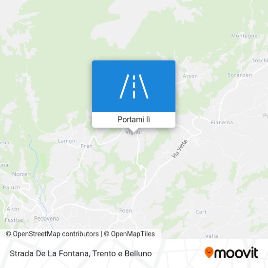 Mappa Strada De La Fontana