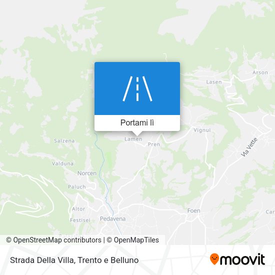 Mappa Strada Della Villa