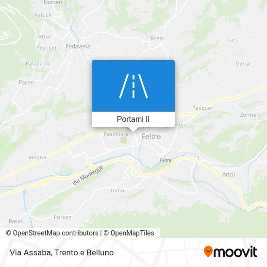 Mappa Via Assaba