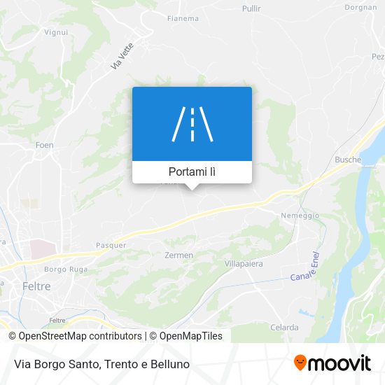 Mappa Via Borgo Santo