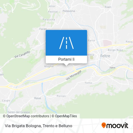 Mappa Via Brigata Bologna