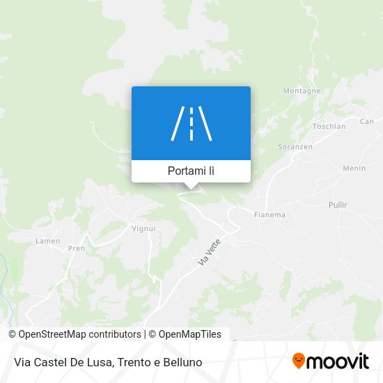Mappa Via Castel De Lusa