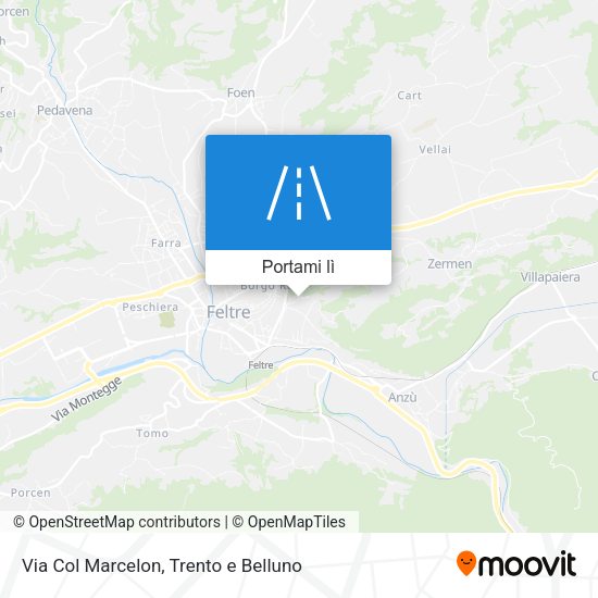 Mappa Via Col Marcelon