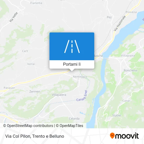 Mappa Via Col Pilon