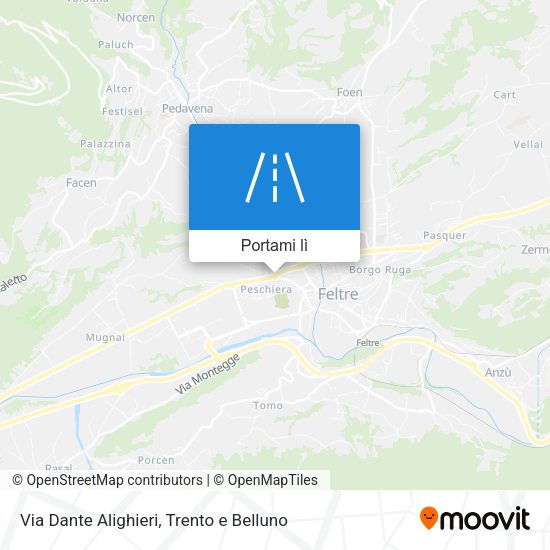 Mappa Via Dante Alighieri