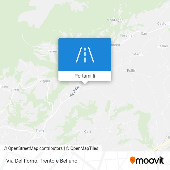Mappa Via Del Forno