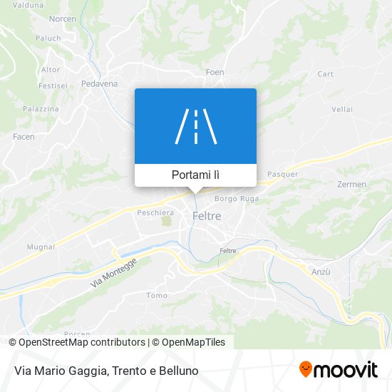 Mappa Via Mario Gaggia