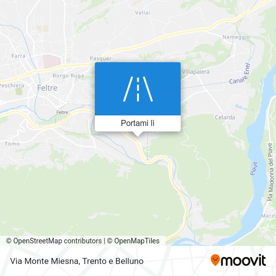 Mappa Via Monte Miesna