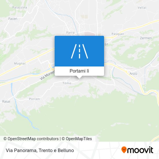 Mappa Via Panorama