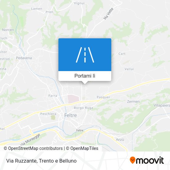 Mappa Via Ruzzante