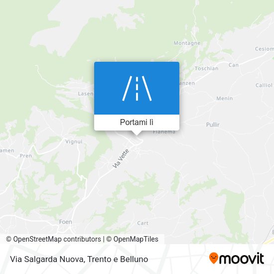 Mappa Via Salgarda Nuova