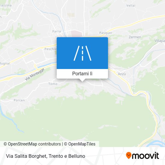 Mappa Via Salita Borghet