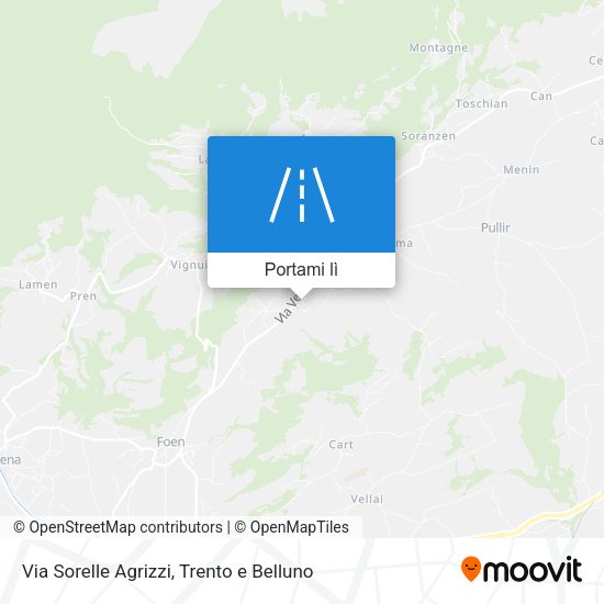 Mappa Via Sorelle Agrizzi