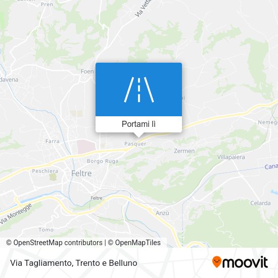 Mappa Via Tagliamento