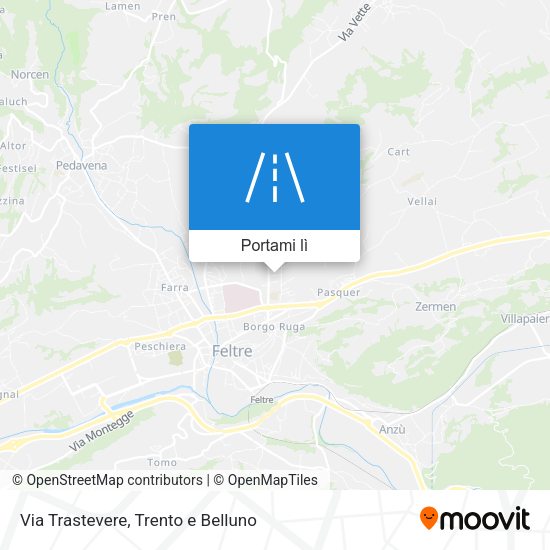 Mappa Via Trastevere