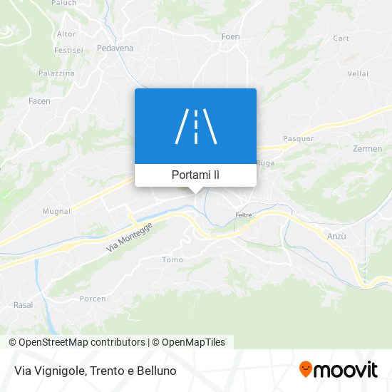 Mappa Via Vignigole