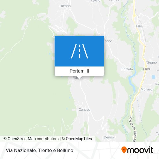 Mappa Via Nazionale