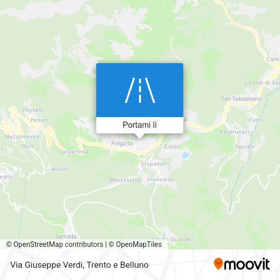 Mappa Via Giuseppe Verdi