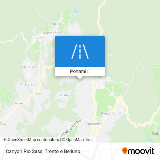 Mappa Canyon Rio Sass