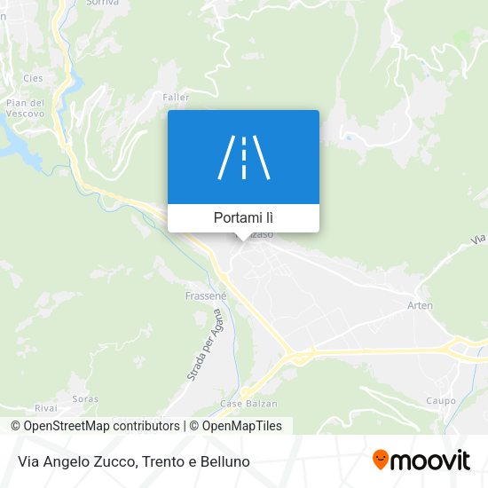 Mappa Via Angelo Zucco