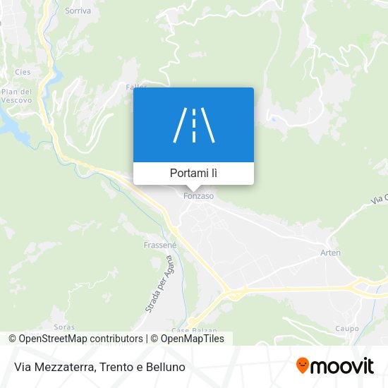Mappa Via Mezzaterra