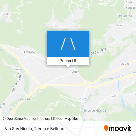 Mappa Via San Nicolò