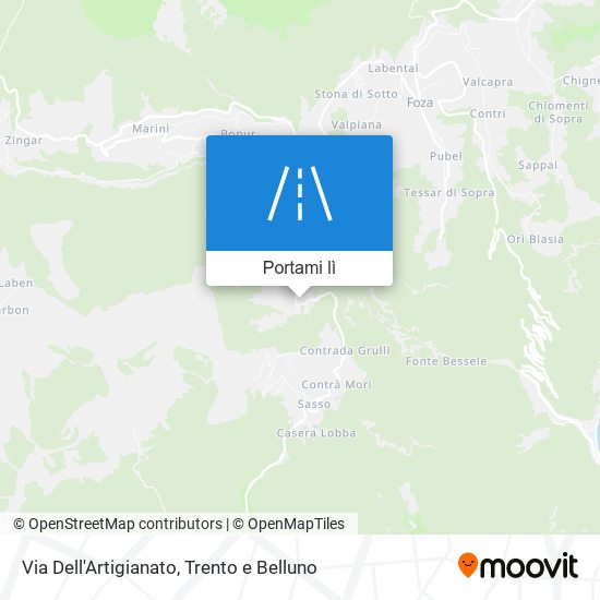 Mappa Via Dell'Artigianato