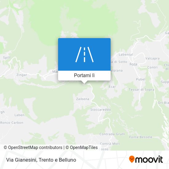 Mappa Via Gianesini