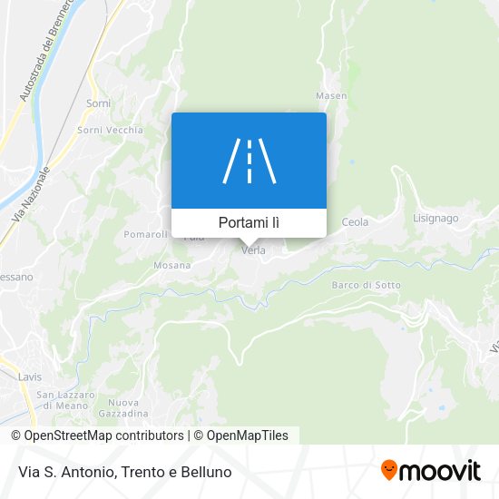 Mappa Via S. Antonio