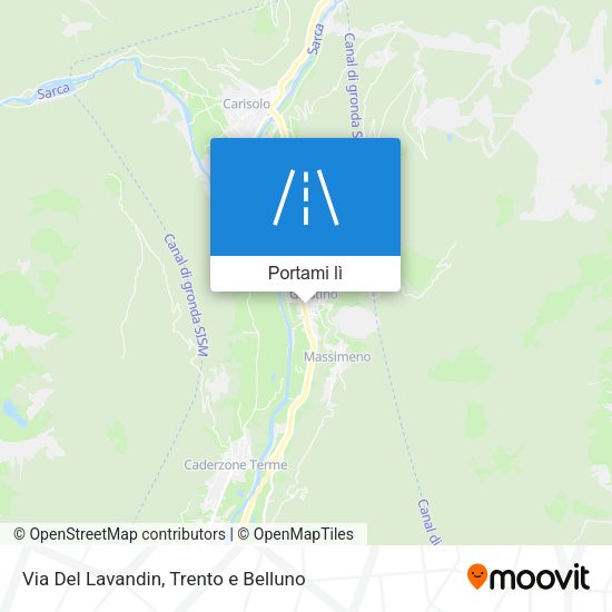 Mappa Via Del Lavandin
