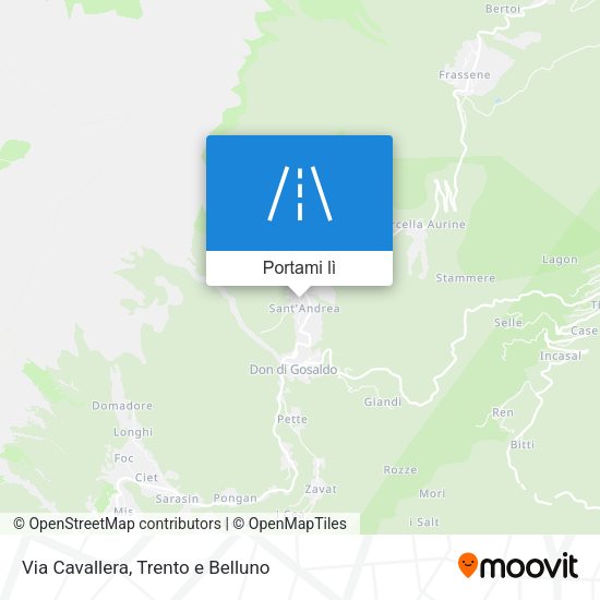 Mappa Via Cavallera
