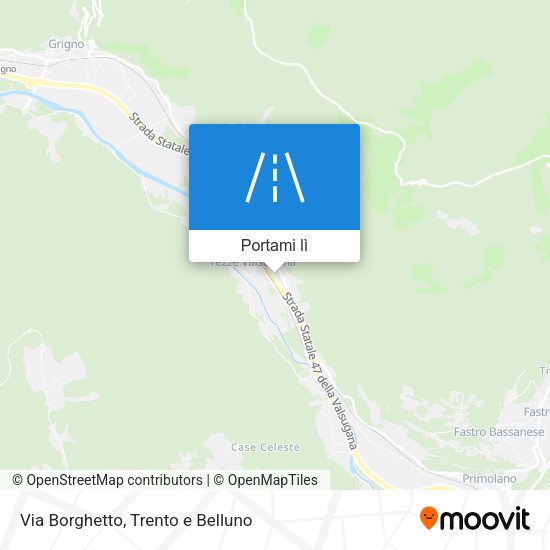 Mappa Via Borghetto